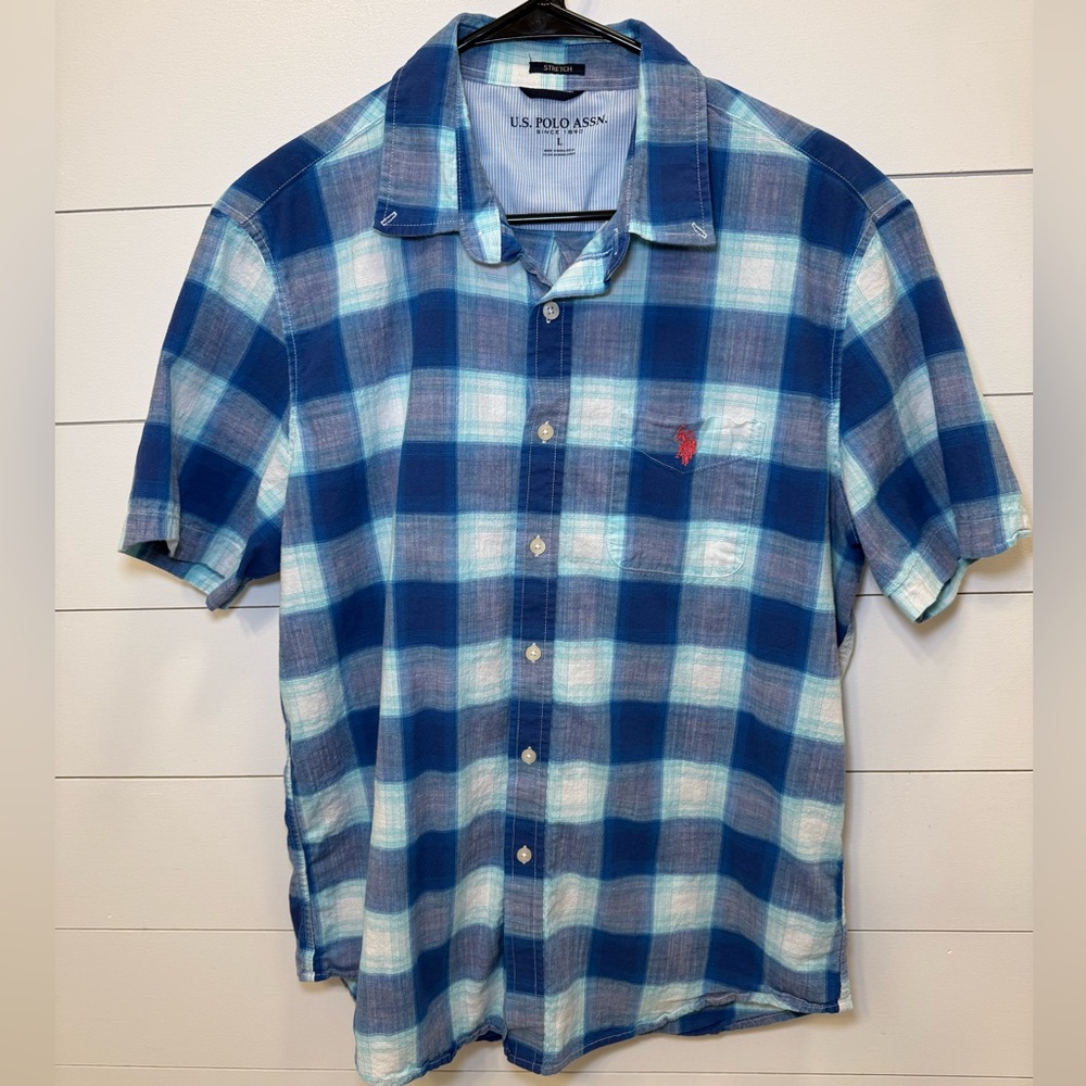 U.S. Polo Assn. Men's Short Sleeve Button Down Shirt